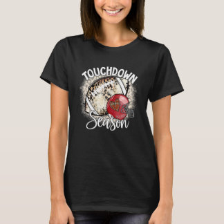 Camiseta Temporada de Touchdown Branqueada Jogo de Futebol 