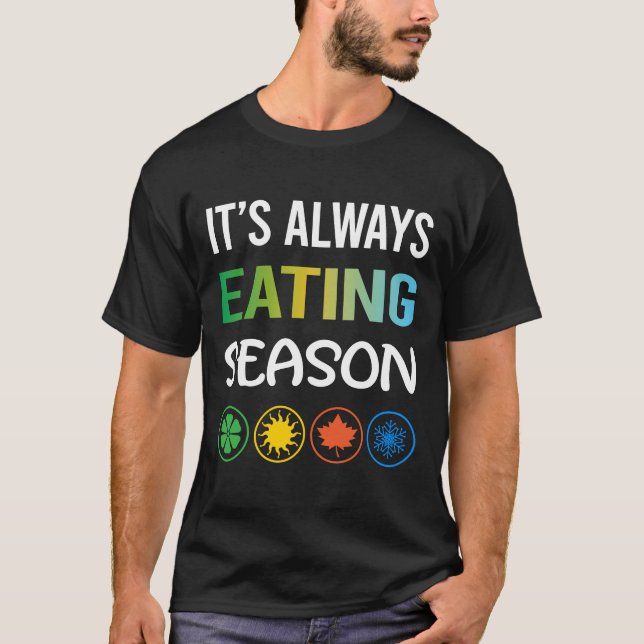 Camiseta Temporada Divertida de Comer (Frente)