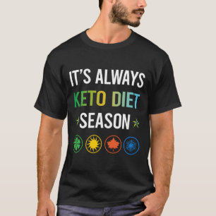Camiseta Temporada Divertida Dieta Keto Cetogênica Cetona C