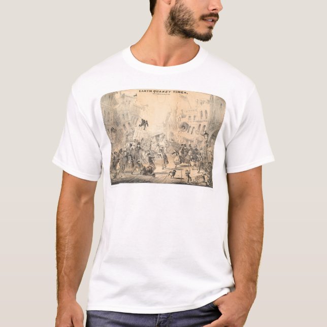 Camiseta Tempos de Quakey da terra (0785A) (Frente)