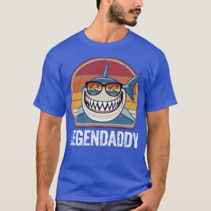 Camiseta Tempos de Tubarão Engraçado Retro Legendaddy Pai G