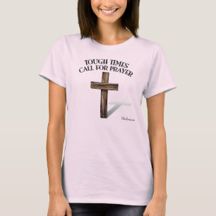 CAMISETA TEMPOS DIFÍCEIS CHAMAM PELA ORAÇÃO