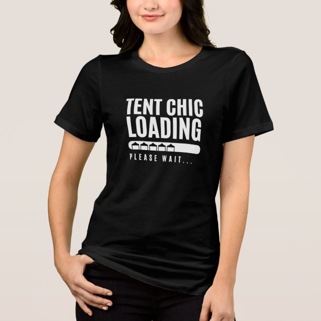 Camiseta TEND Chic Carregando, Tipografia, Casamento, Profi (Frente)