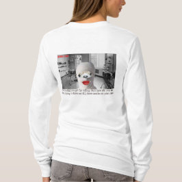 Camiseta tenda de manga longa das mulheres, unidade de quei