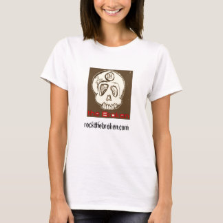 Camiseta tenda de manga longa quebrada das mulheres