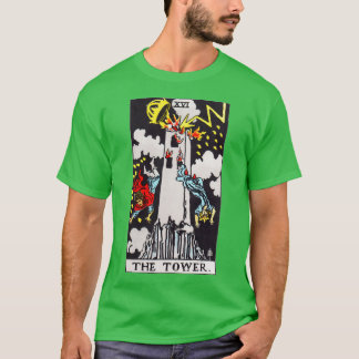 Camiseta Tendência da Tarot Card Torre
