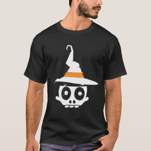 Camiseta Tendência de Arte Negra Moderna Simples Bruxa do C