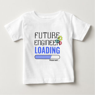 Camiseta Tendência de Carregamento de Engenheiro Futuro Per