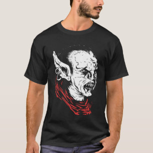 Camiseta Tendência de Ilustração de Arte Negra Grunge do Di