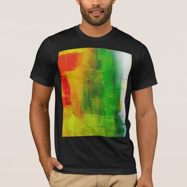 Camiseta Tendência de pintura de Abstrato moderna Modelo de (Frente)