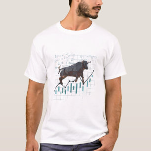 Camiseta Tendência do mercado de ações