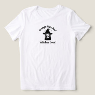 Camiseta Tendência Feminista Superior Anti-Trump Bruxa Dive