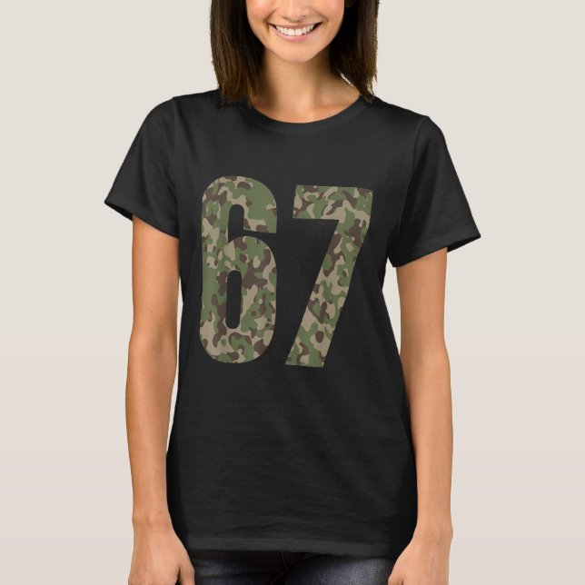 Camiseta Tendência Geração Alpha Seis Sete 6 7 Meme Cam Mul (Frente)