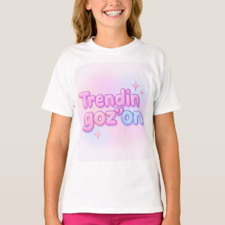 Camiseta Tendência Goz On Y2K Estética Gradiente Pastel