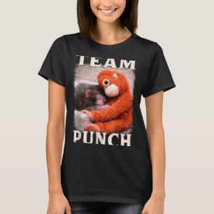 Camiseta Tendência meme do time de soco do macaco bebê meme