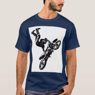 Camiseta Tendência Motivacional marinho Biker Blue