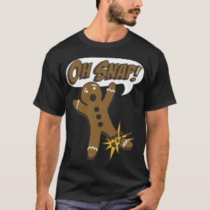 Camiseta Tendência Natal Gingerpão Homem Oh Snap!