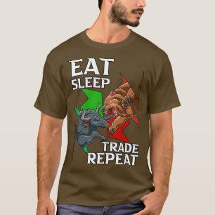 Camiseta Tendência Para O Mercado Comercial Bull Bear Forex