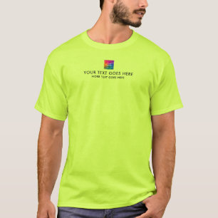 Camiseta Tendência Texto Pequeno Carregando Foto para Mens