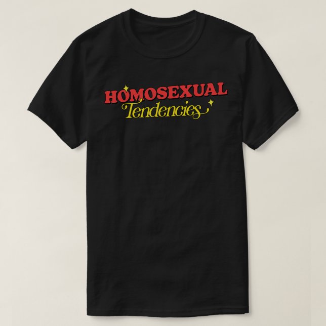 Camiseta Tendências Homossexuais (Frente do Design)