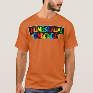 Camiseta Tendências Homossexuais Typografia Arco-Íris