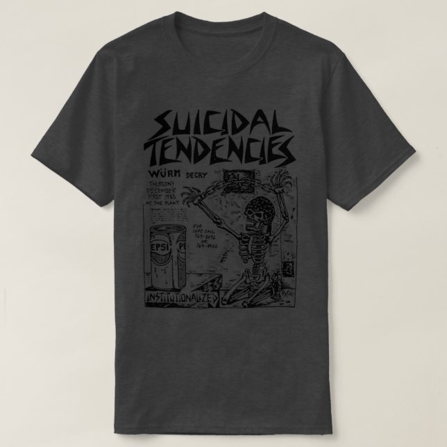Camiseta Tendências Suicidas Punk Flyer Tributo Design 1 (Frente do Design)