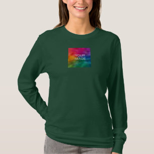 Camiseta Tendy Elegant Modern Modelo Womens Forest Green