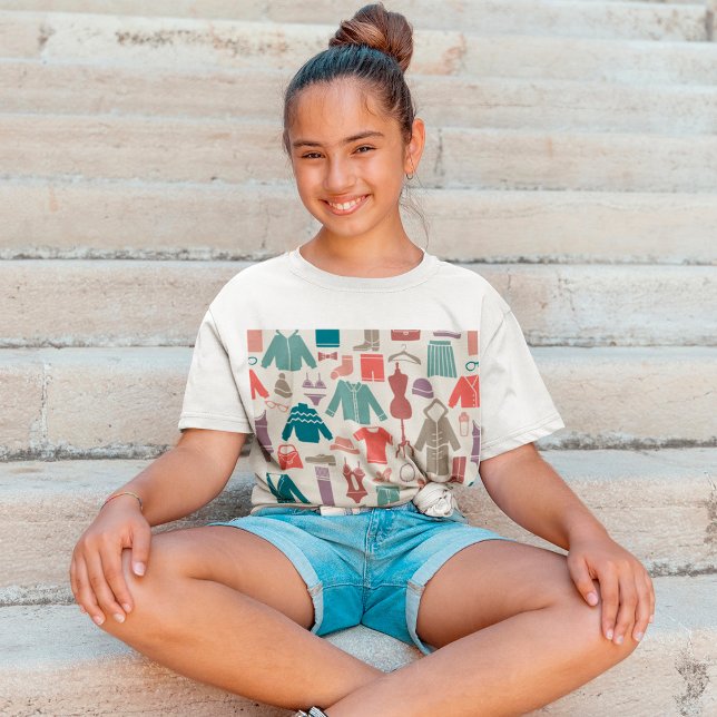 Camiseta Tendy Fashion Pattern Na moda Clothing Graphic (Criador carregado)