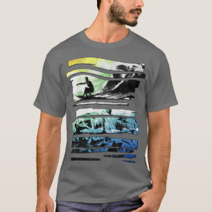 Camiseta Tendy Graphic Surf Shark Shreded Painéis