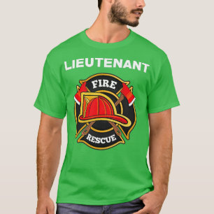 Camiseta Tenente Departamento de Emergência contra Fogo par