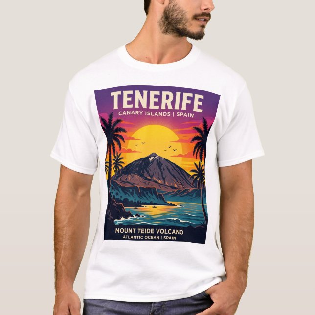 Camiseta Tenerife Ilhas Canárias Espanha (Frente)