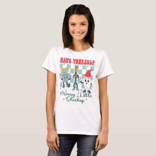 Camiseta Tenha Feliz De Pequeno Xmas Dental De Verificação