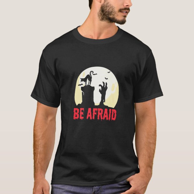 Camiseta Tenha Medo Gato Morcego (Frente)