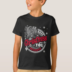 Camiseta Tenha o Natal que Você Merece Krampus Natal H