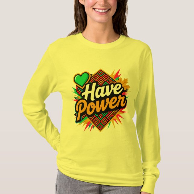 Camiseta Tenha Poder – Espírito Eslavo, Energia de Outono,  (Frente)