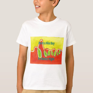 Camiseta Tenha um belo dia e uma noite melhor com gratidão