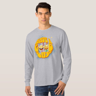Camiseta Tenha um bom dia   Homens de Longa Folga