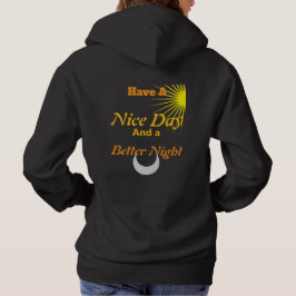 Camiseta Tenha um Bom Dia: Luxo Ziper com Texto em Ouro