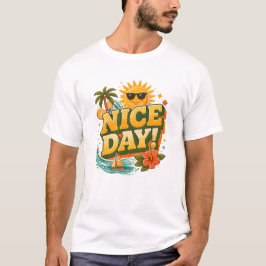 Camiseta Tenha um Bom Dia – Sol Retro