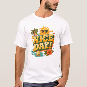 Camiseta Tenha um Bom Dia – Sol Retro