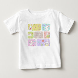 Camiseta Tenha Um Feliz Dia: Óptica Ilustração De Coelhinho