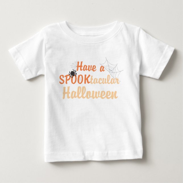 Camiseta Tenha um Halloween tacular SPOOK (Frente)
