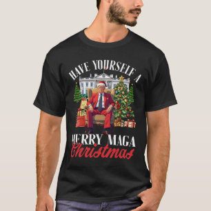 Camiseta Tenha Um Mega Natal Alegre Papai Noel Engraçado T