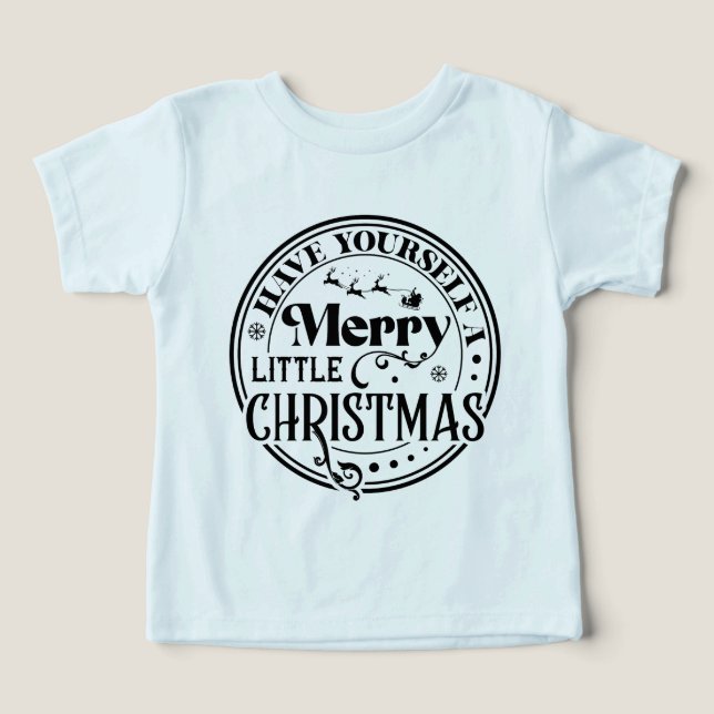 Camiseta Tenha um Natal Feliz (Design frontal)