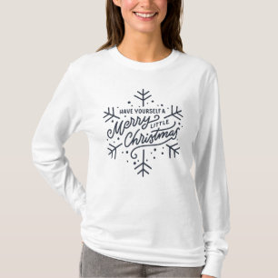 Camiseta Tenha um Natal Feliz - Floco de neve