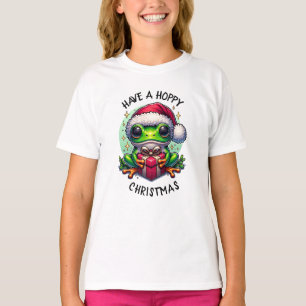 Camiseta Tenha um Natal feliz Sapo Pun