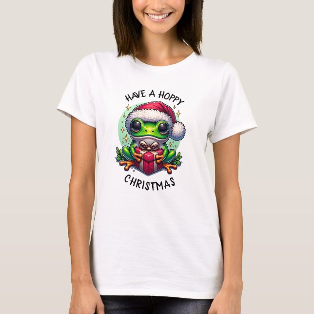 Camiseta Tenha um Natal feliz | Sapo Pun (Frente)