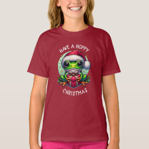 Camiseta Tenha um Natal feliz Sapo Pun