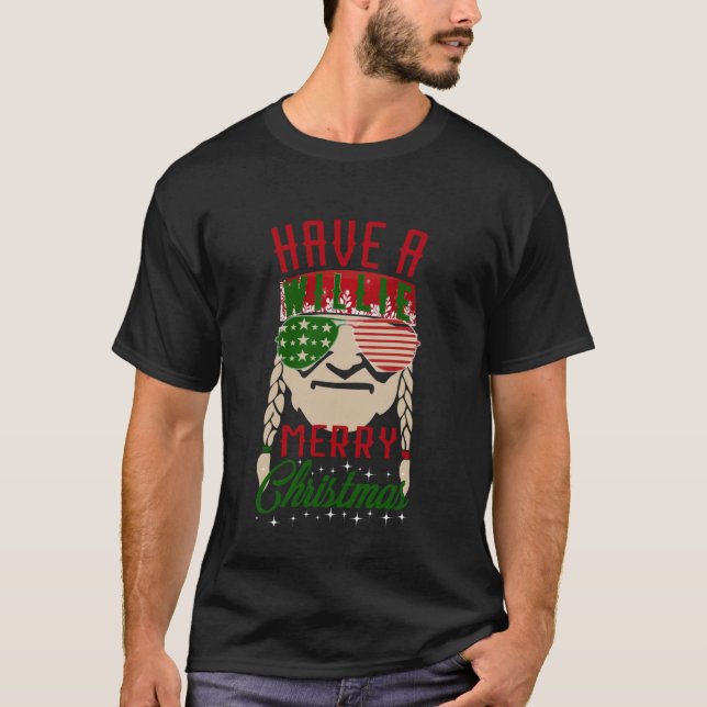 Camiseta Tenha um Natal Willie Feliz412 (Frente)