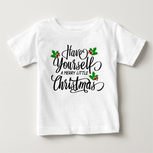 Camiseta Tenha um Pequeno Natal Feliz (Frente)